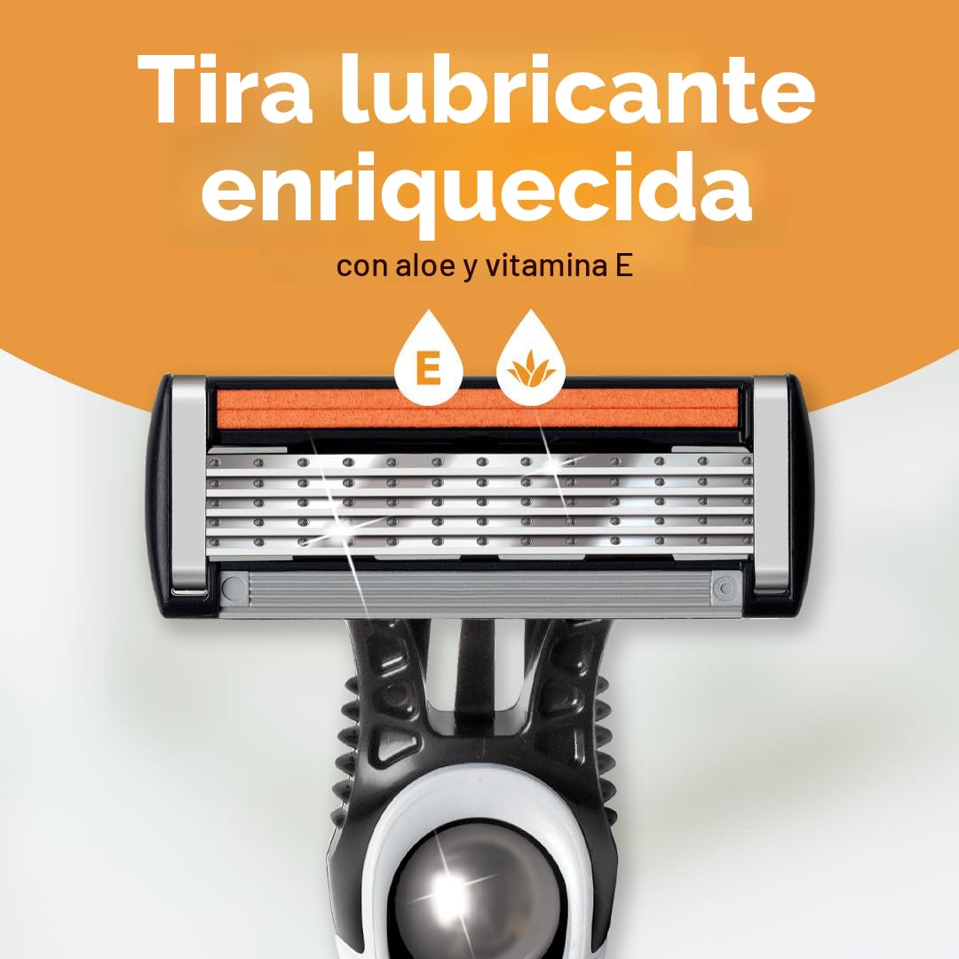 BIC Flex 5 - Maquinilla de afeitar desechable para hombres, rasurad...