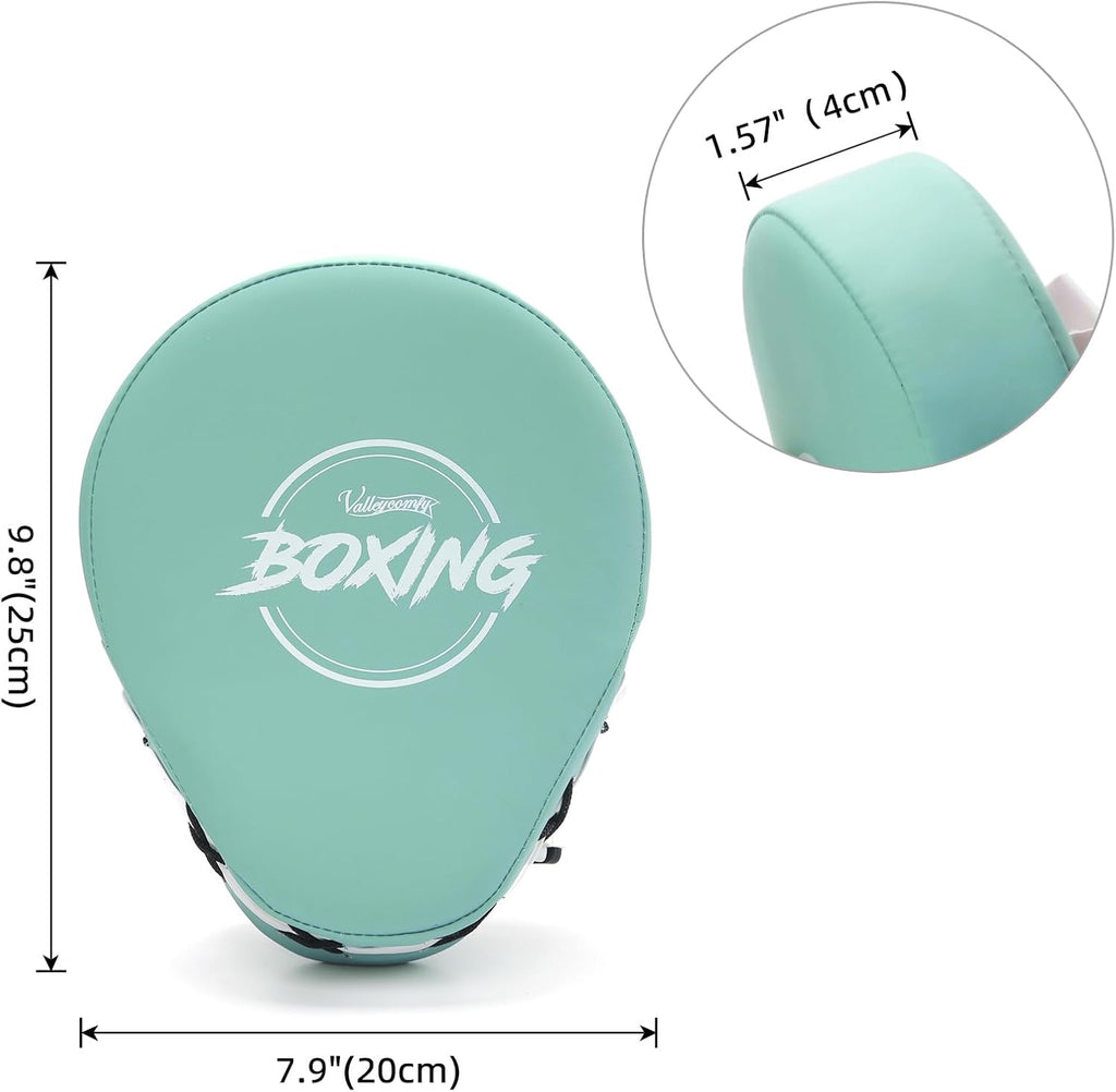 Valleycomfy - Manoplas de boxeo curvadas de piel sintética para ent...