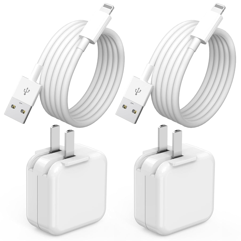 Paquete de 2 cargadores para iPad, carga rápida de 12W, bloque carg...