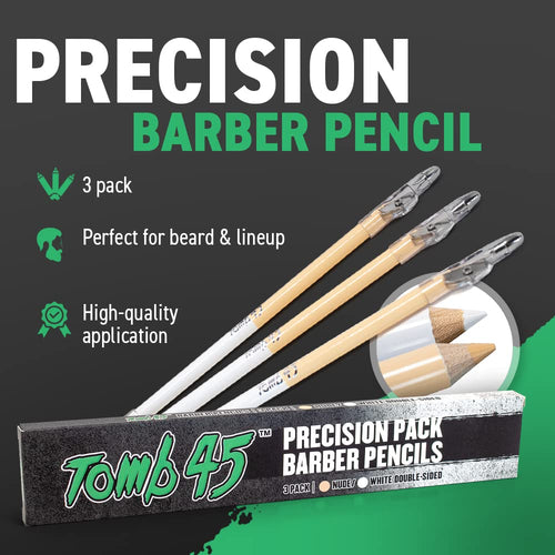 3 lápices de peluquería de precisión Tomb45, guía de rastro de barb...