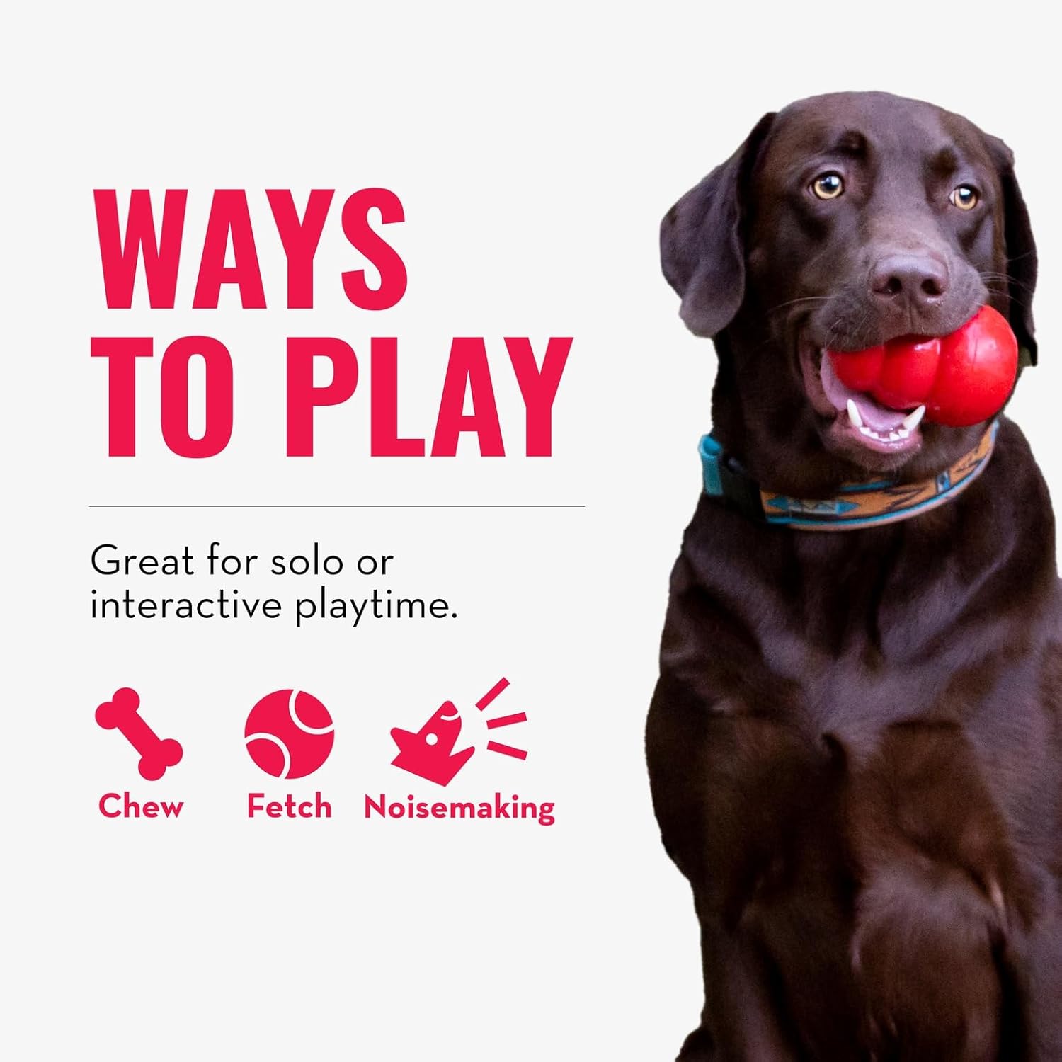 KONG Wubba - Juguete para perros para tirar de la guerra y buscar -...
