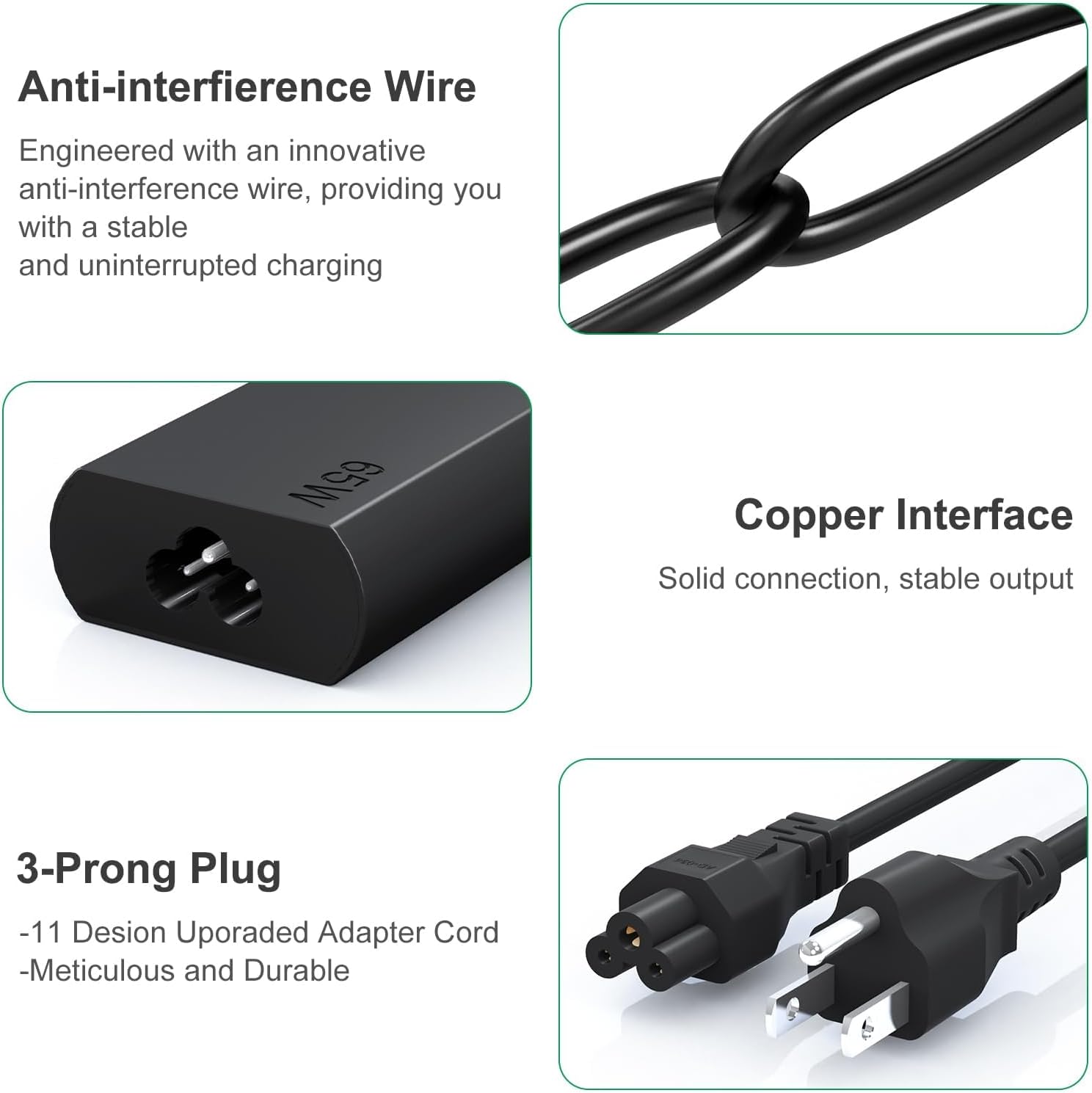Cargador de portátil USB C de 65 W para Lenovo ThinkPad\/Yoga\/Thin...