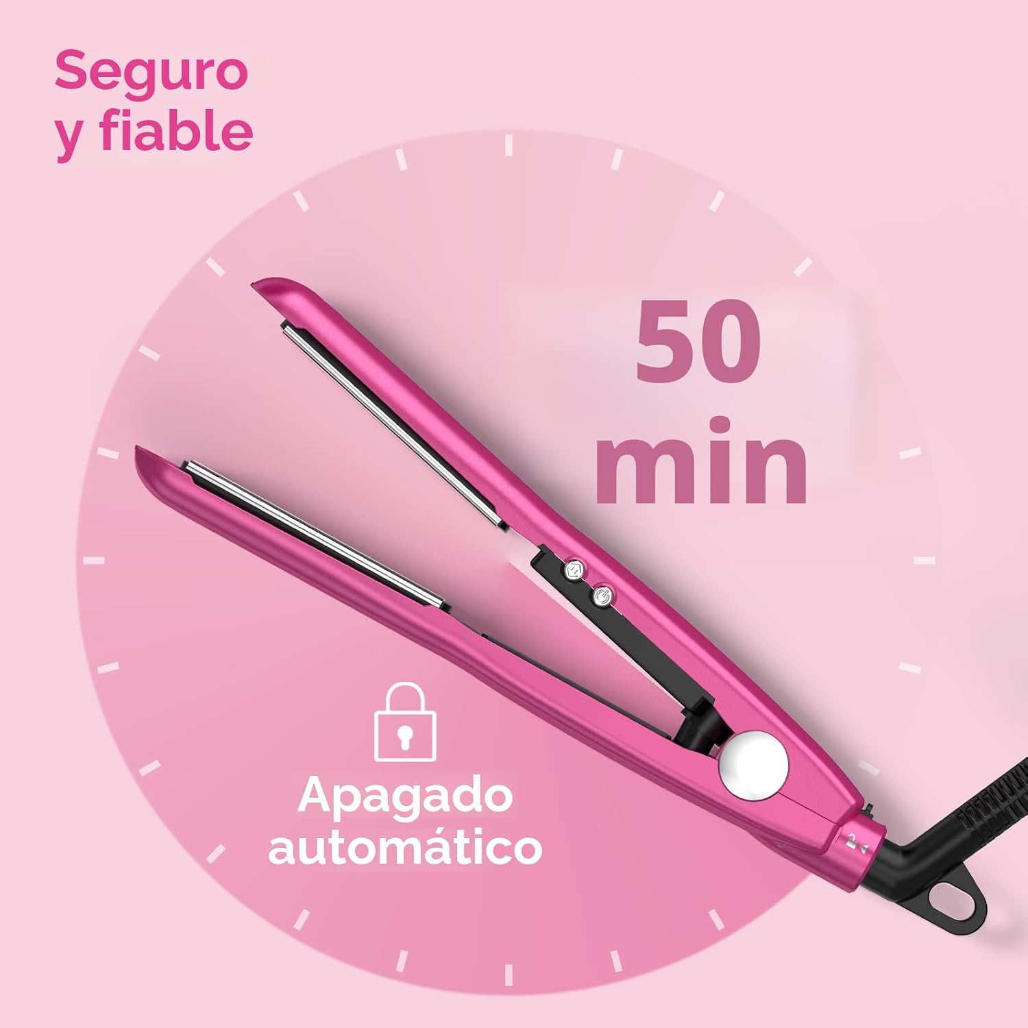 Terviiix Mini plancha alisadora de temperatura ajustable, mini alis...
