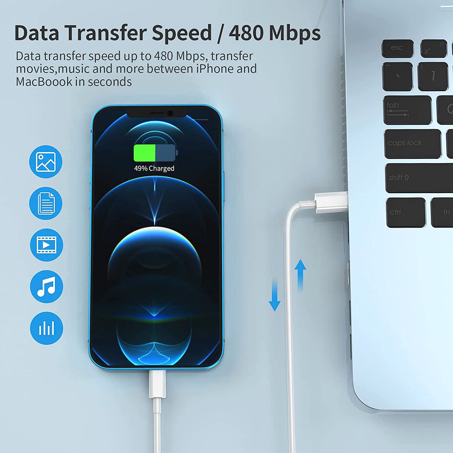 Cargador rápido para iPhone 14 13, cargador rápido para iPhone [cer...