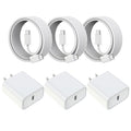 Cargador rápido para iPhone 17 16, paquete de 3 bloques de carga US...