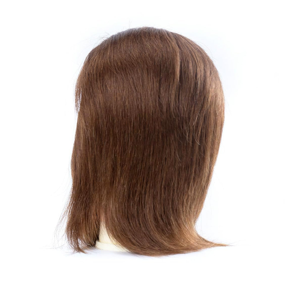 Cabeza de maniquí masculino con cabello humano de 12 pulgadas, cabe...