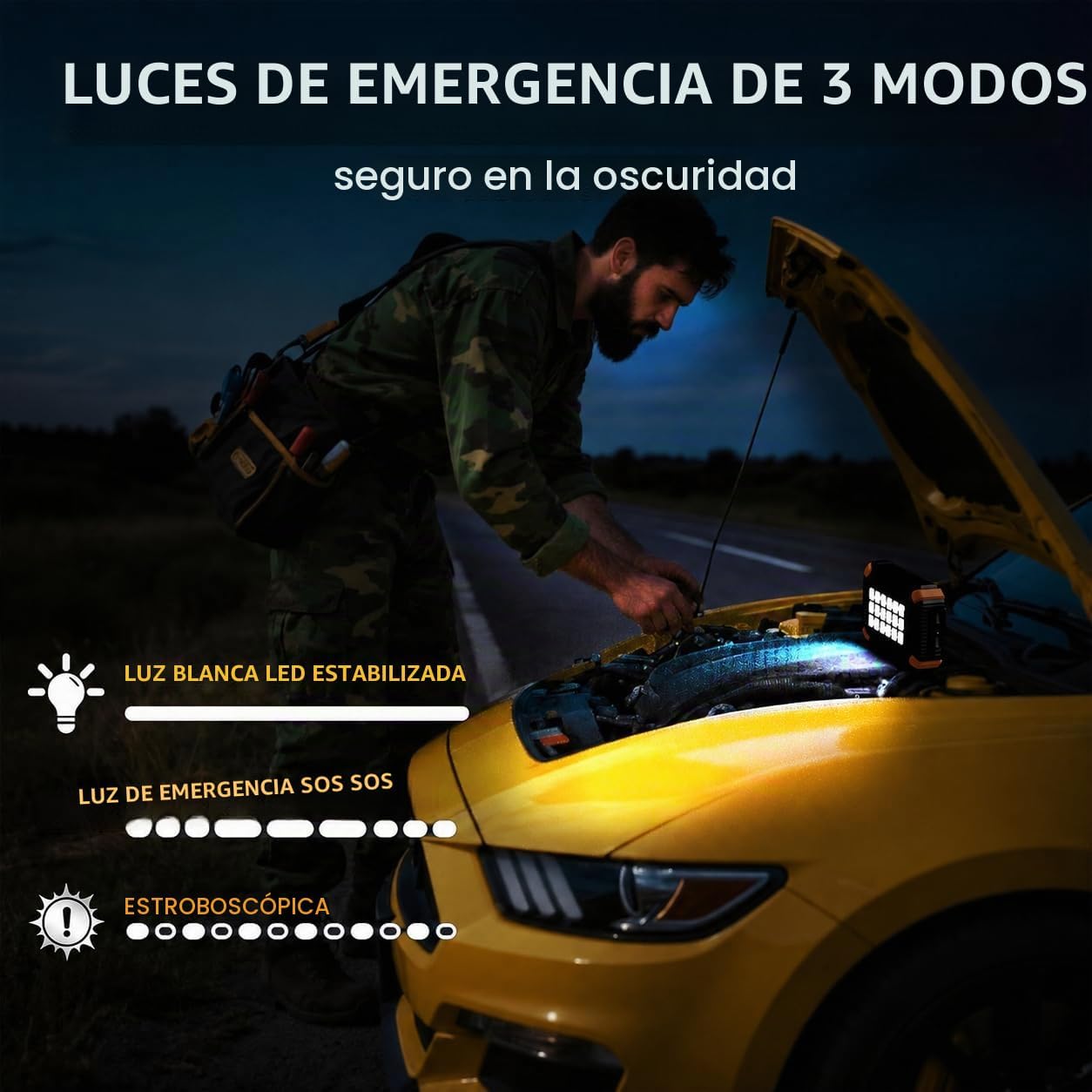 Arrancador del salto de 1000A 12V con el compresor de aire, paquete...