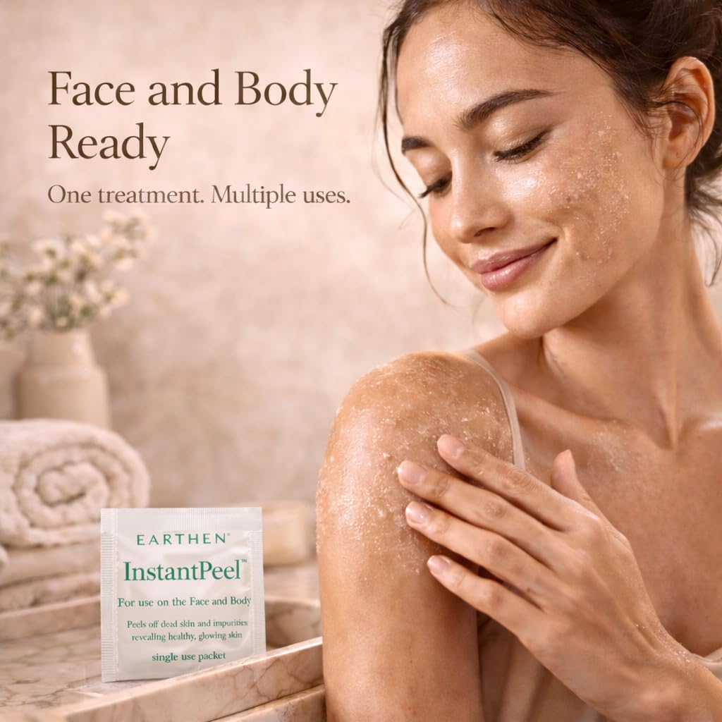 Earthen - Paquete de 2 paquetes exfoliantes instantáneos, exfoliant...