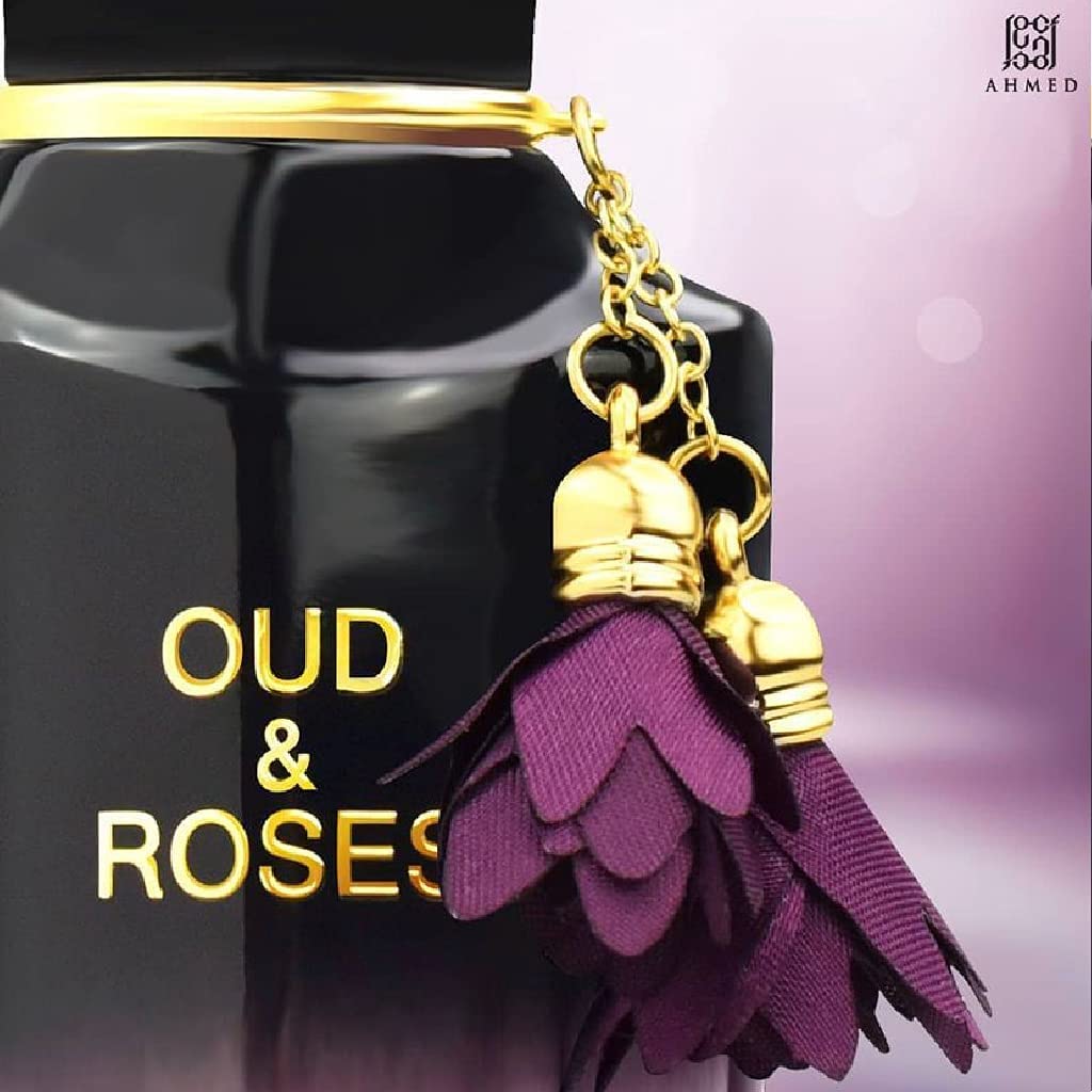 AHMED Oud &amp; Roses - Perfume oriental unisex de 2.0 fl oz para h...