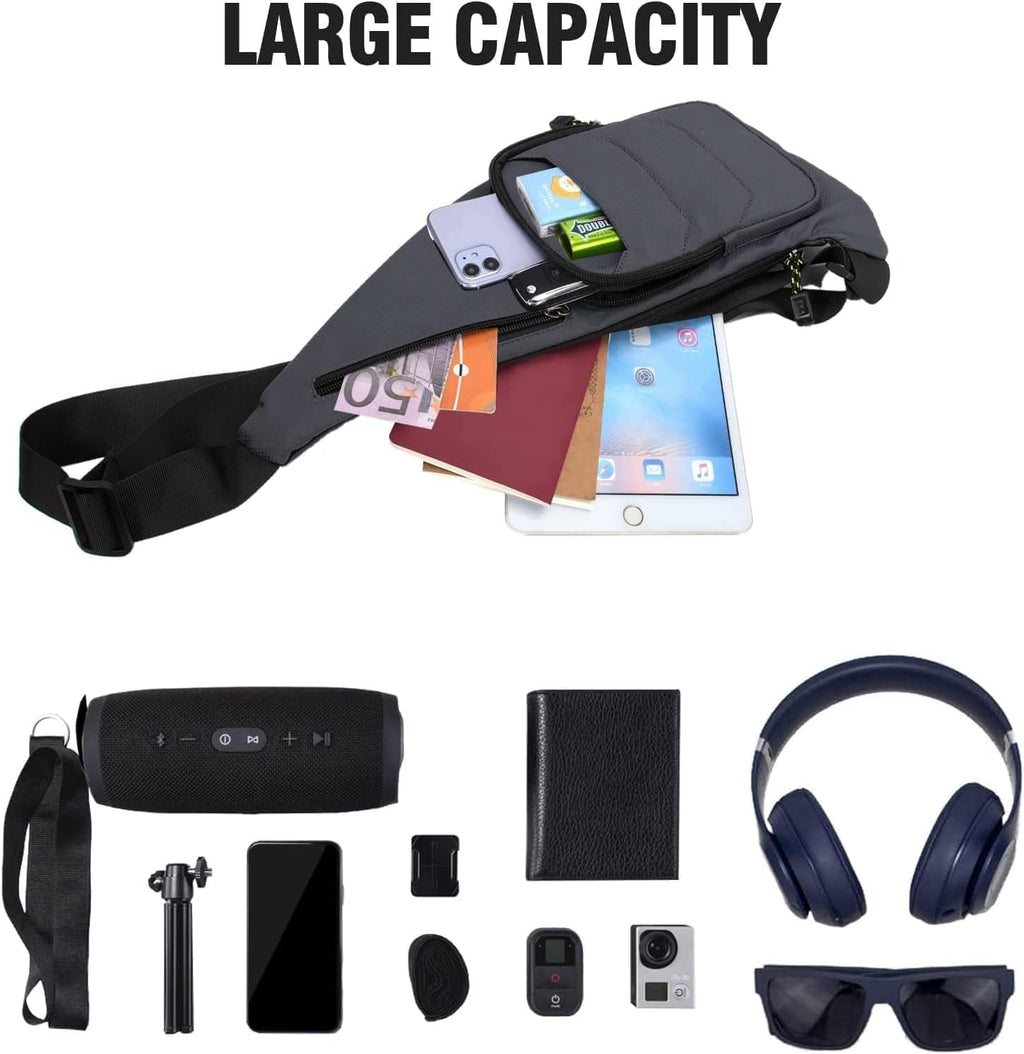 Peicees Bolso Bandolera Impermeable Bolsa Cruzada Para Hombres Moch...