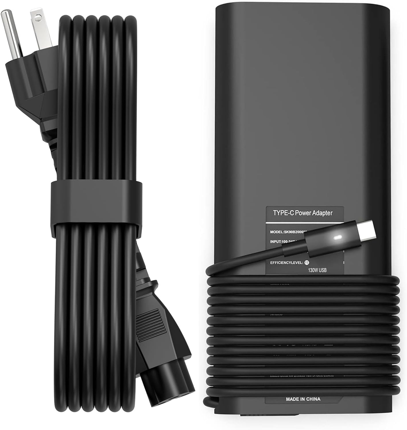PIOEVTKA Adaptador USB C tipo C de 130 W, cargador para portátil co...