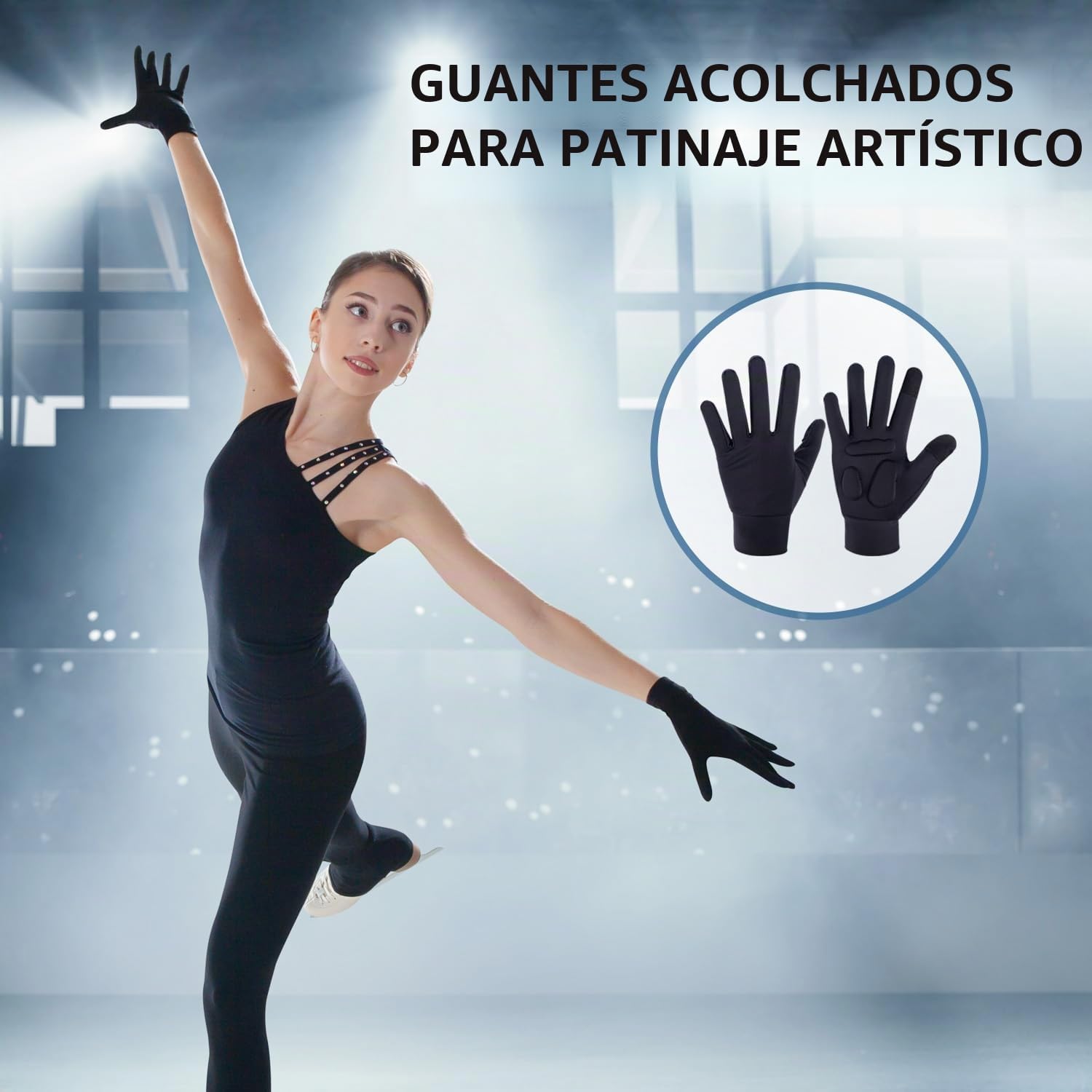 SARIUROS Guantes de patinaje artístico, guantes de patinaje sobre h...