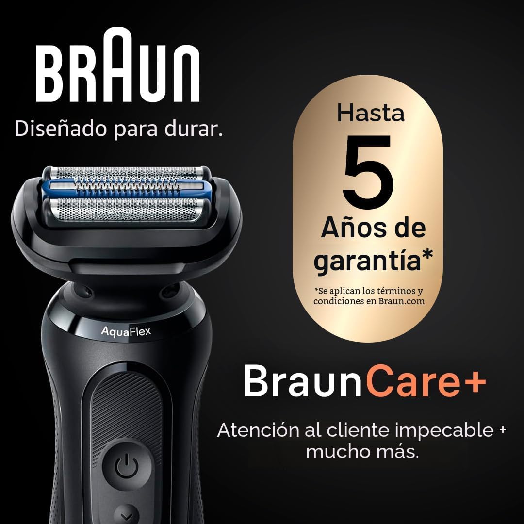 Braun Afeitadora eléctrica para hombres, Serie 5 5118s, Impermeable...