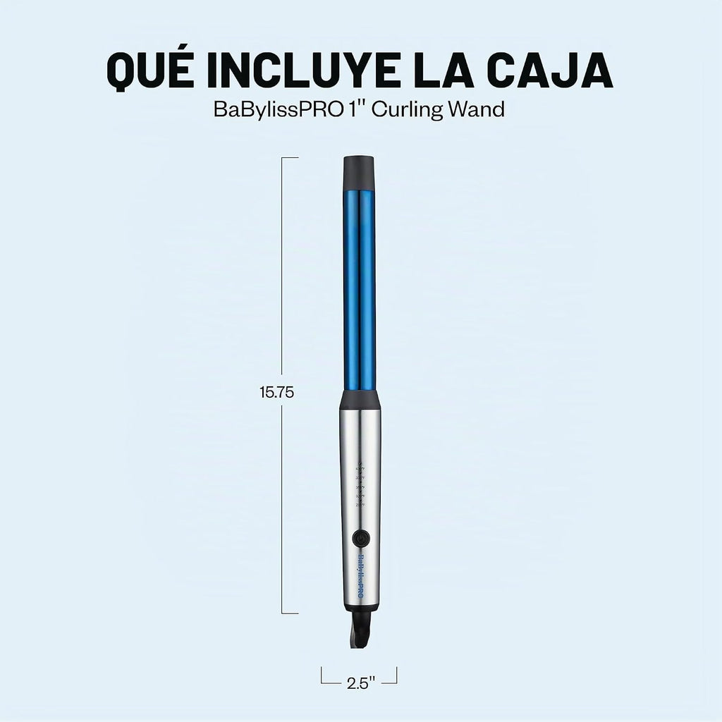 Rizador profesional BabylissPRO Nano Titanium para todo tipo de cab...