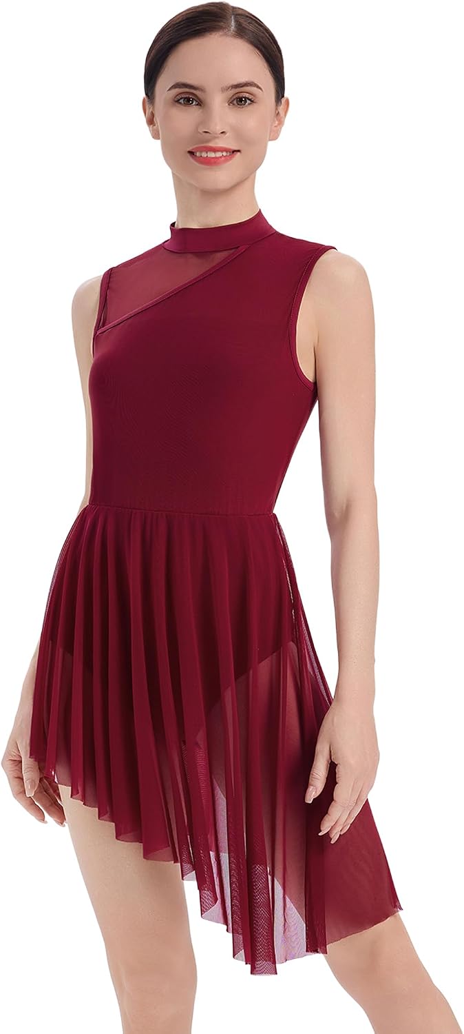 AFAVOM Vestido de baile lírico para mujer, disfraces de baile conte...