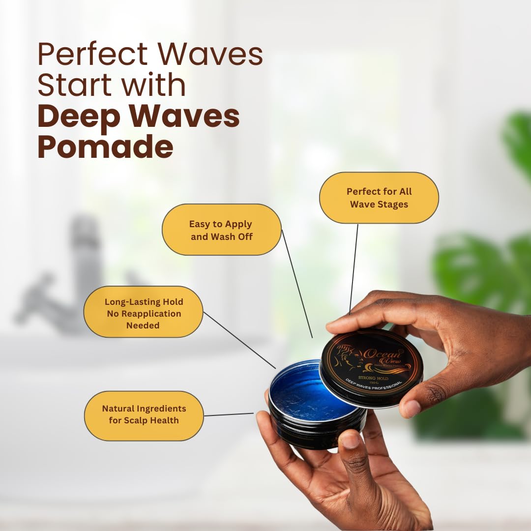 OCEAN VIEW DEEP WAVES POMADE - Crema para el cabello a base de agua...