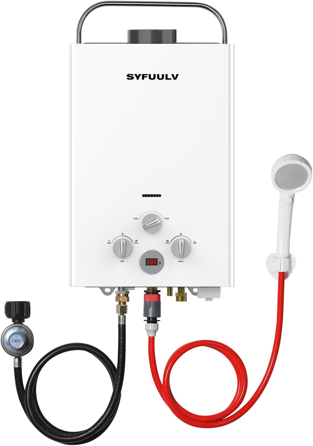 Syfuulv Calentador de agua de propano sin tanque para exteriores, c...