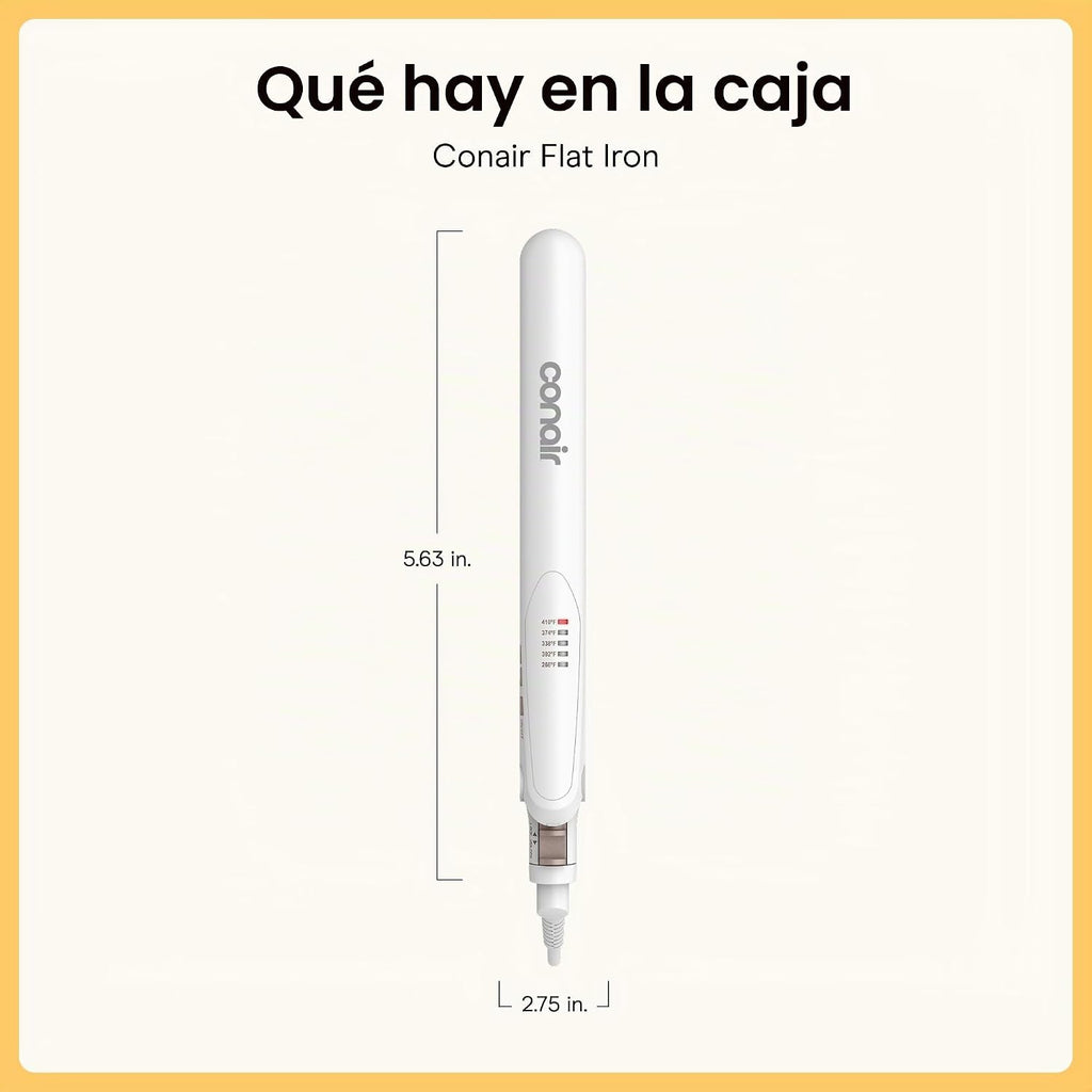 Conair Plancha plana de cerámica doble, plancha de pelo de 1 pulgad...