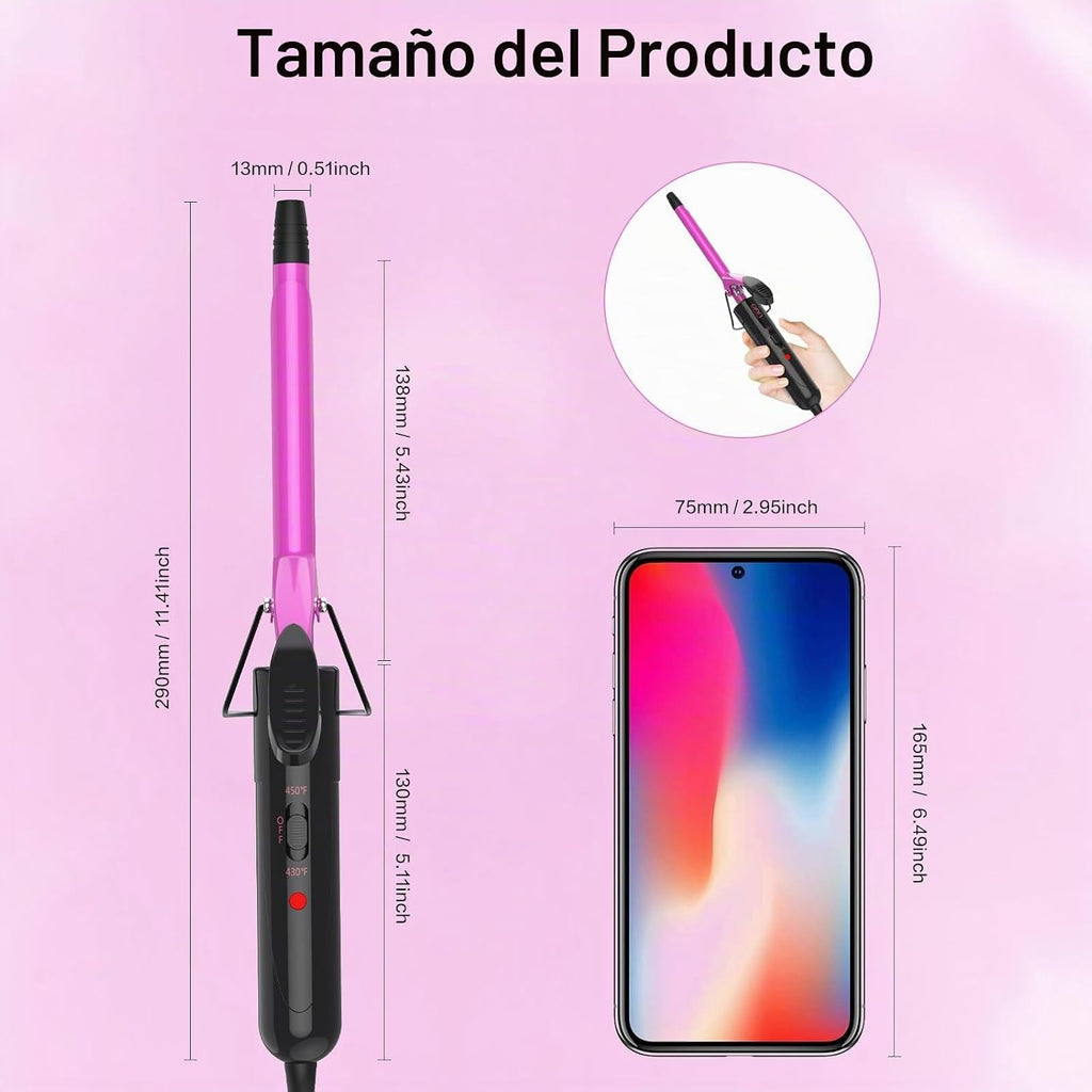 DAN Technology Rizador pequeño de 1\/2 pulgada de 13 mm de cerámica...