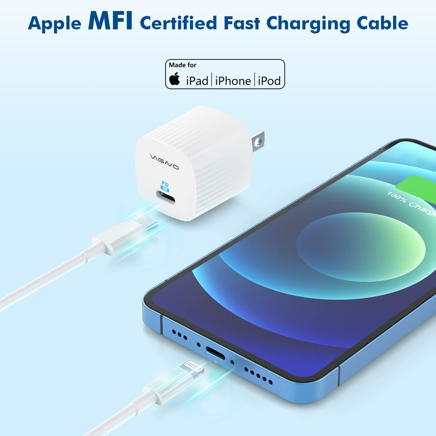 [Apple MFi Certified] 2Pack iPhone 14 Charger Fast Charging,20W USB...