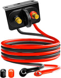 Kit de poste de batería con cable y soporte de montaje para automóv...