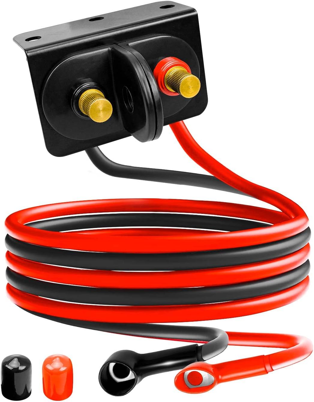 Kit de poste de batería con cable y soporte de montaje para automóv...