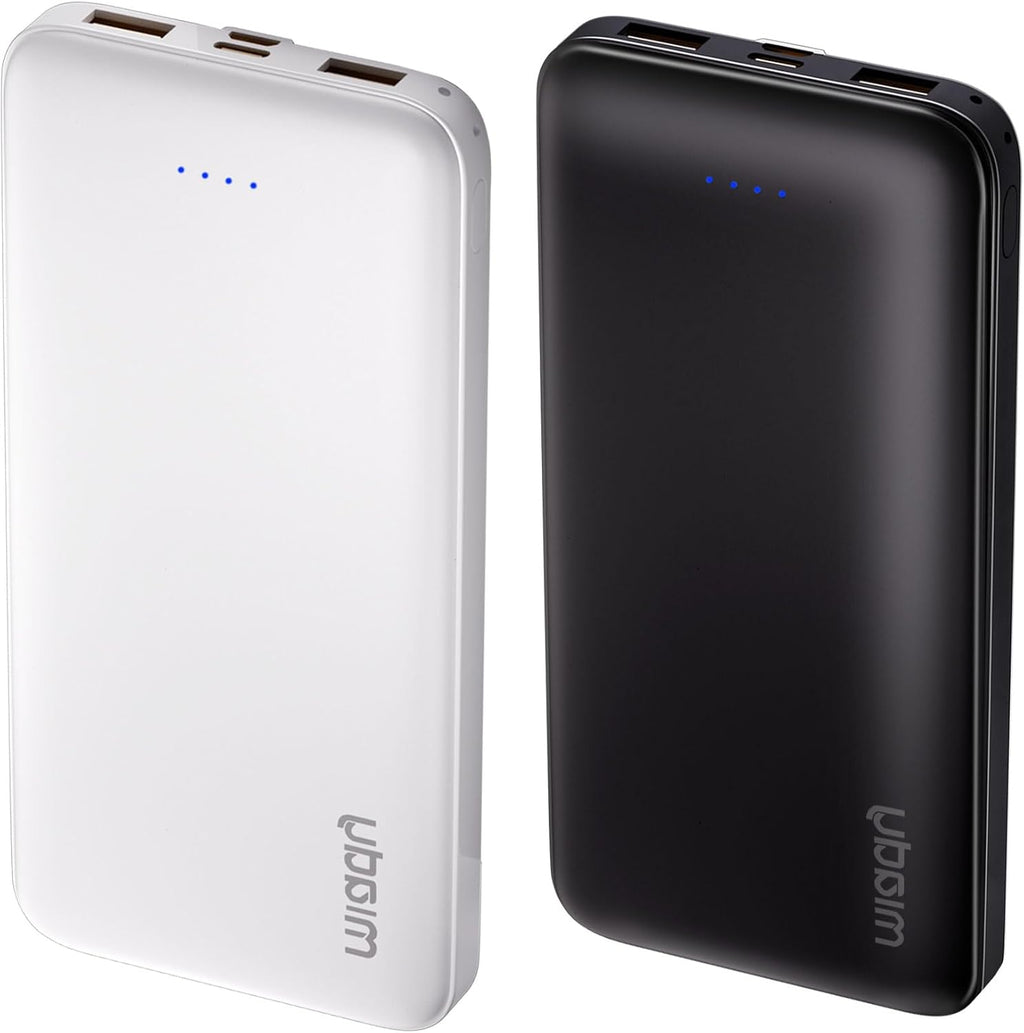 Miady Paquete de 2 cargadores portátiles de 10000 mAh, cargador de...
