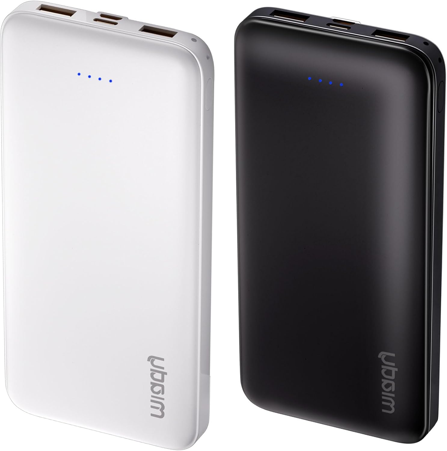 Miady Paquete de 2 cargadores portátiles de 10000 mAh, cargador de...