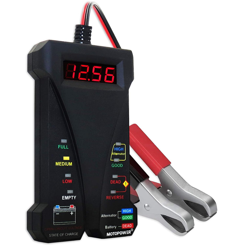 MOTOPOWER MP0514A - Probador digital de batería de coche de 12 V, v...