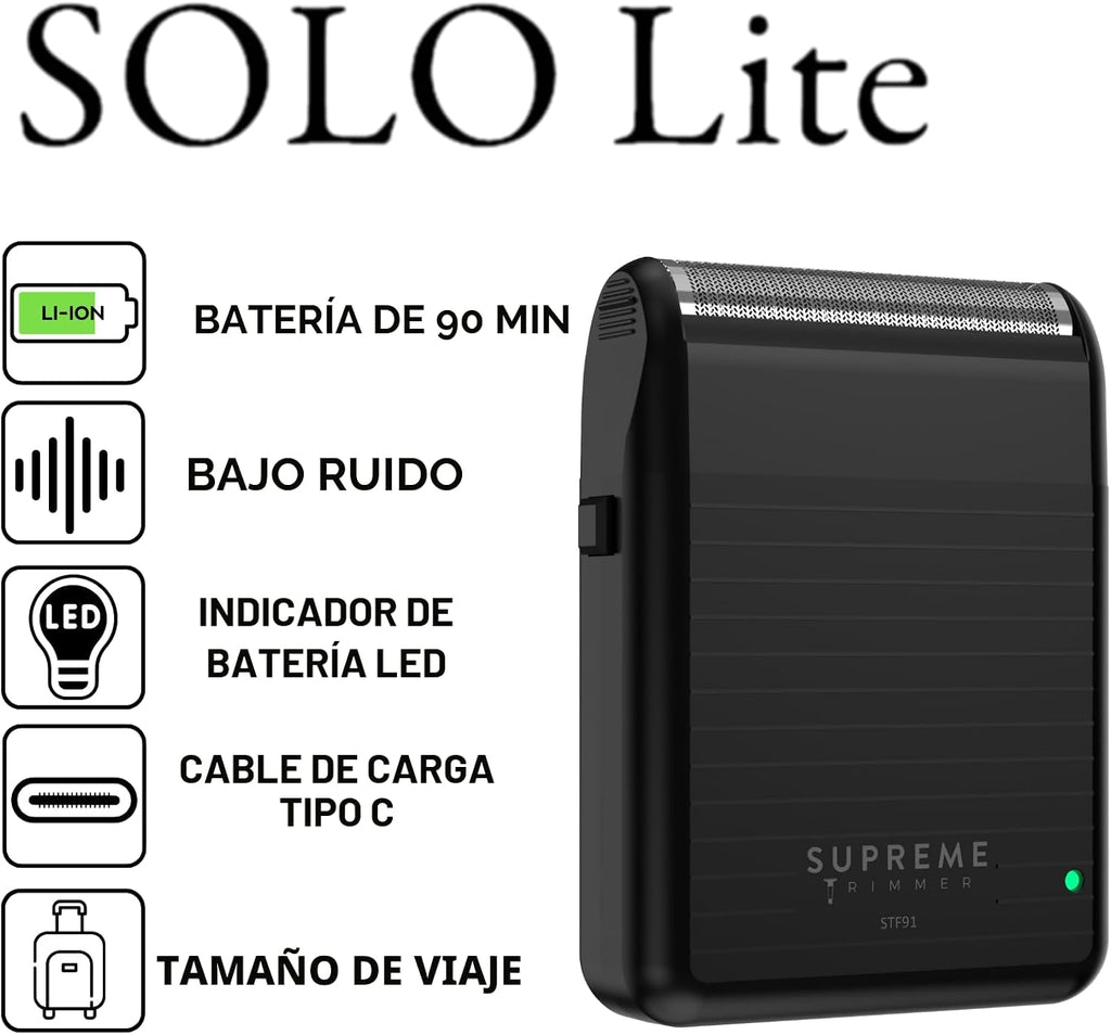 Supreme Trimmer Solo Lite Afeitadora de Lámina para Hombres | Maqui...
