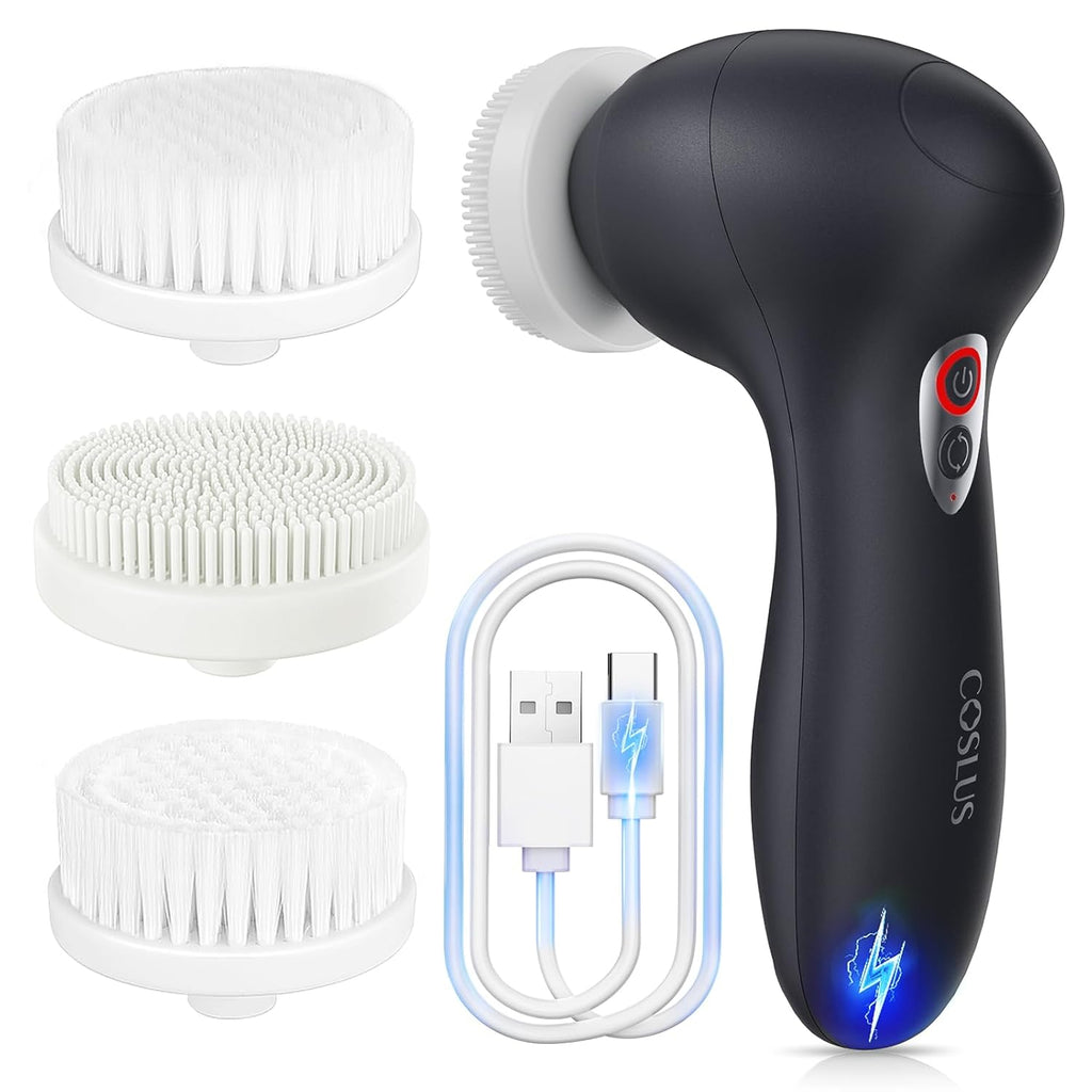 COSLUS Cepillo de limpieza facial FBX04: Cepillo giratorio eléctric...