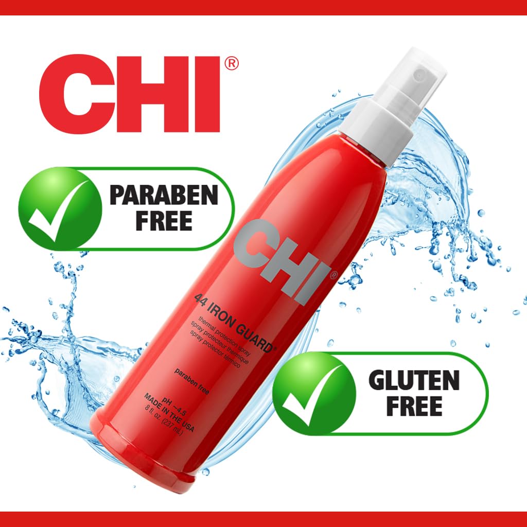 CHI 44 Iron Guard - Spray de protección térmica, fórmula nutritiva...