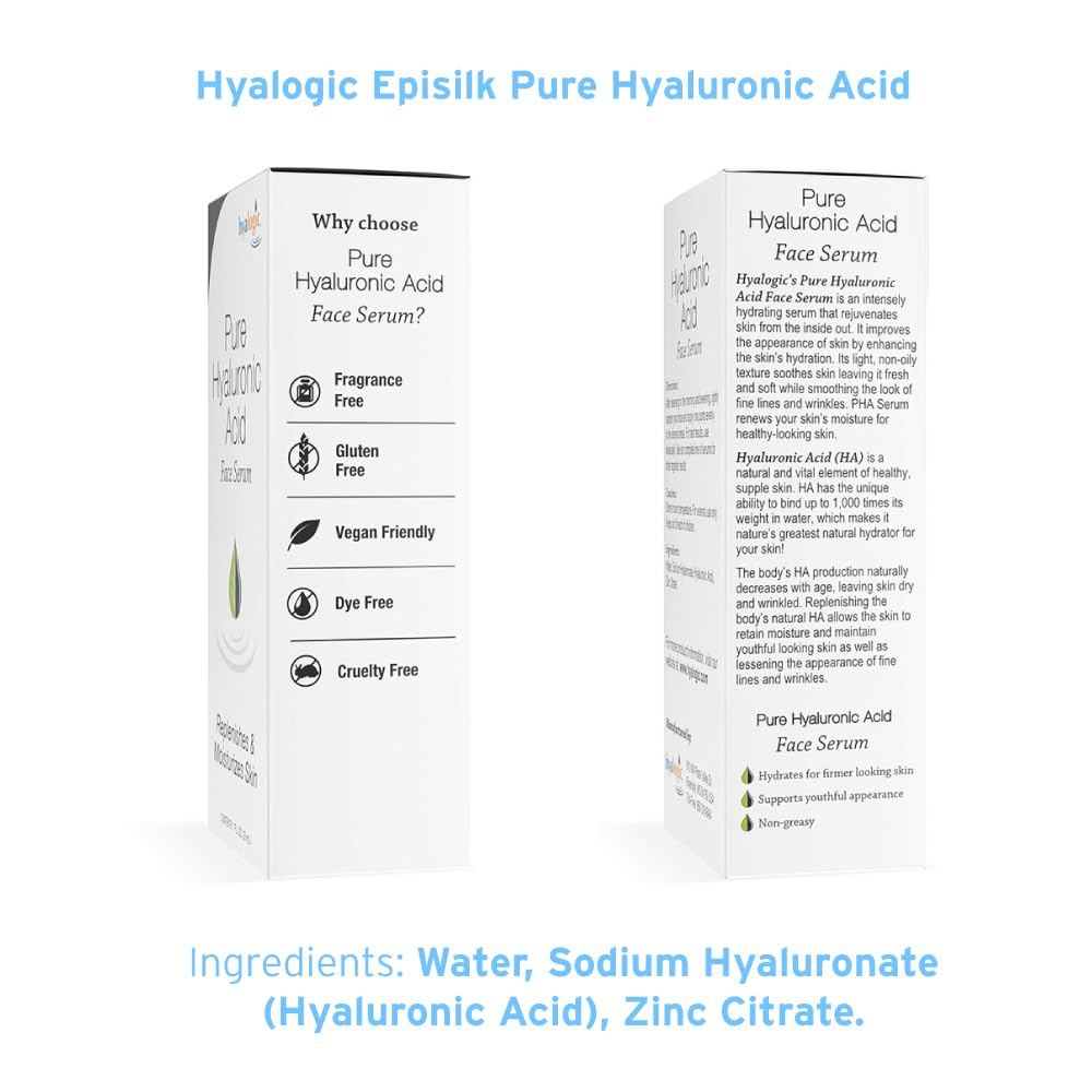Hyalogic Episilk Pure HA - Suero facial con ácido hialurónico hidra...