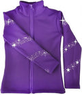 JoyCan Chaqueta de entrenamiento de patinaje artístico de hielo neg...