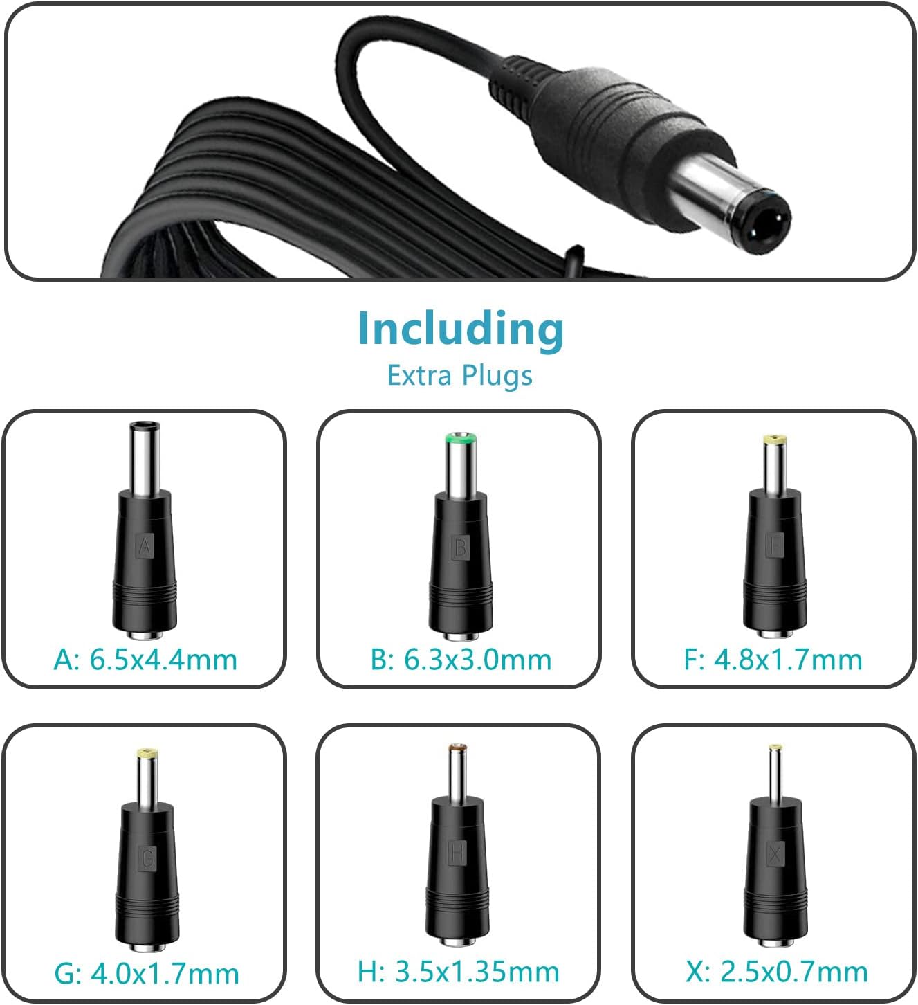 Adaptador de Carga DC 15V 1A, Cable de Carga para Boosteador de Bat...