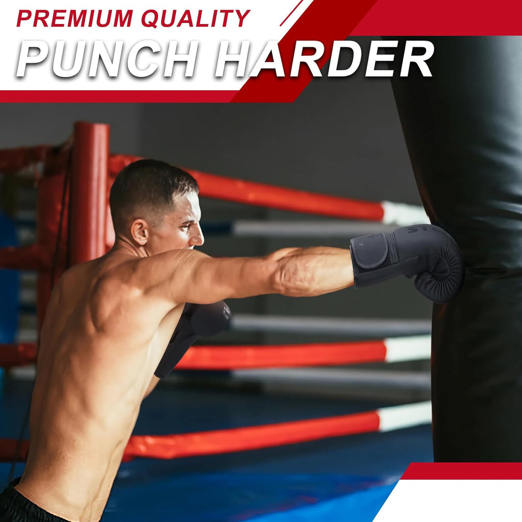 Valchiria Guantes de boxeo para hombres y mujeres, guantes de entre...