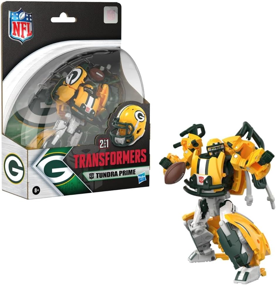 Transformers NFL Green Bay Packers Tundra Prime - Figura de acción...