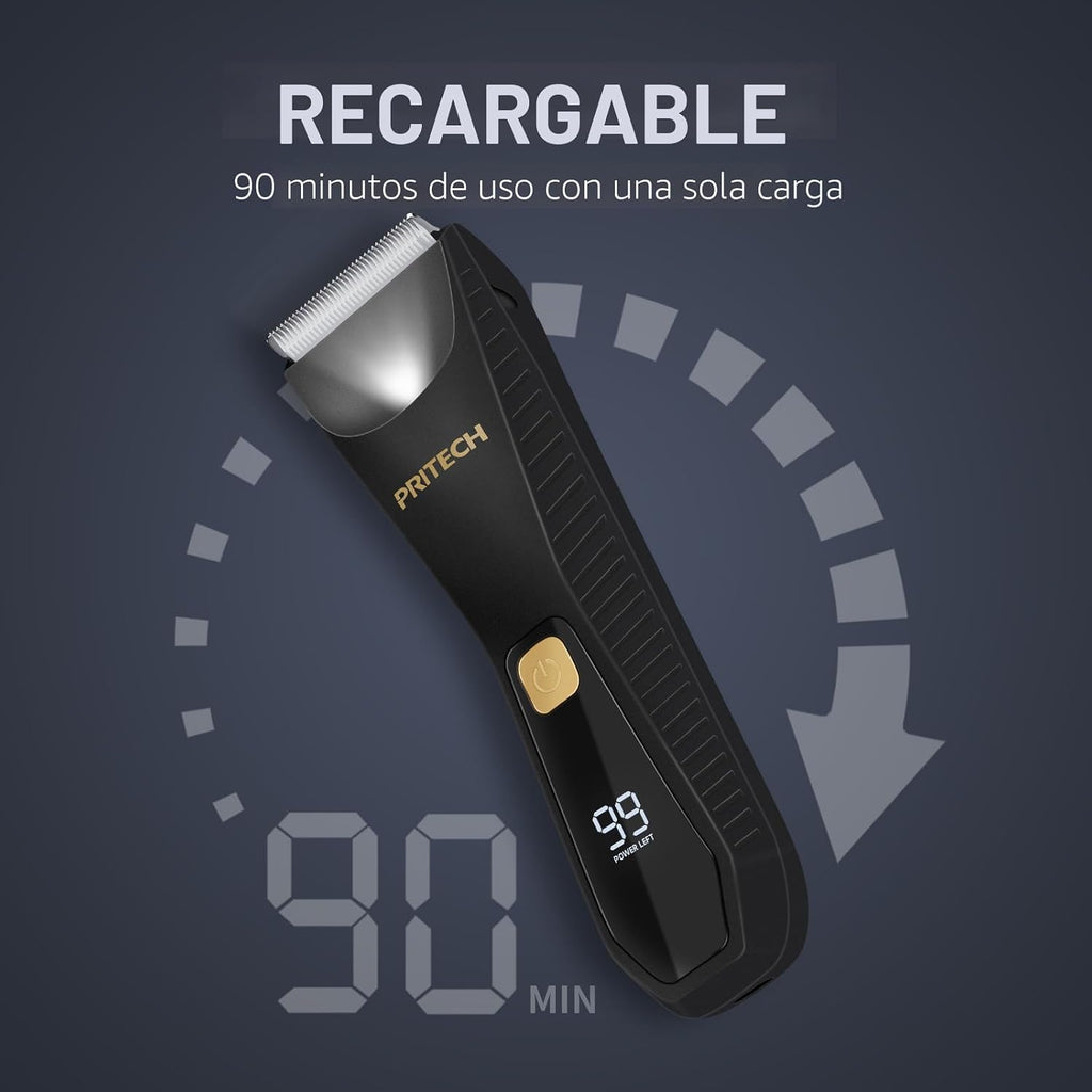 PRITECH Manscape - Recortadora de pelo corporal \u2013 Cortadora de...