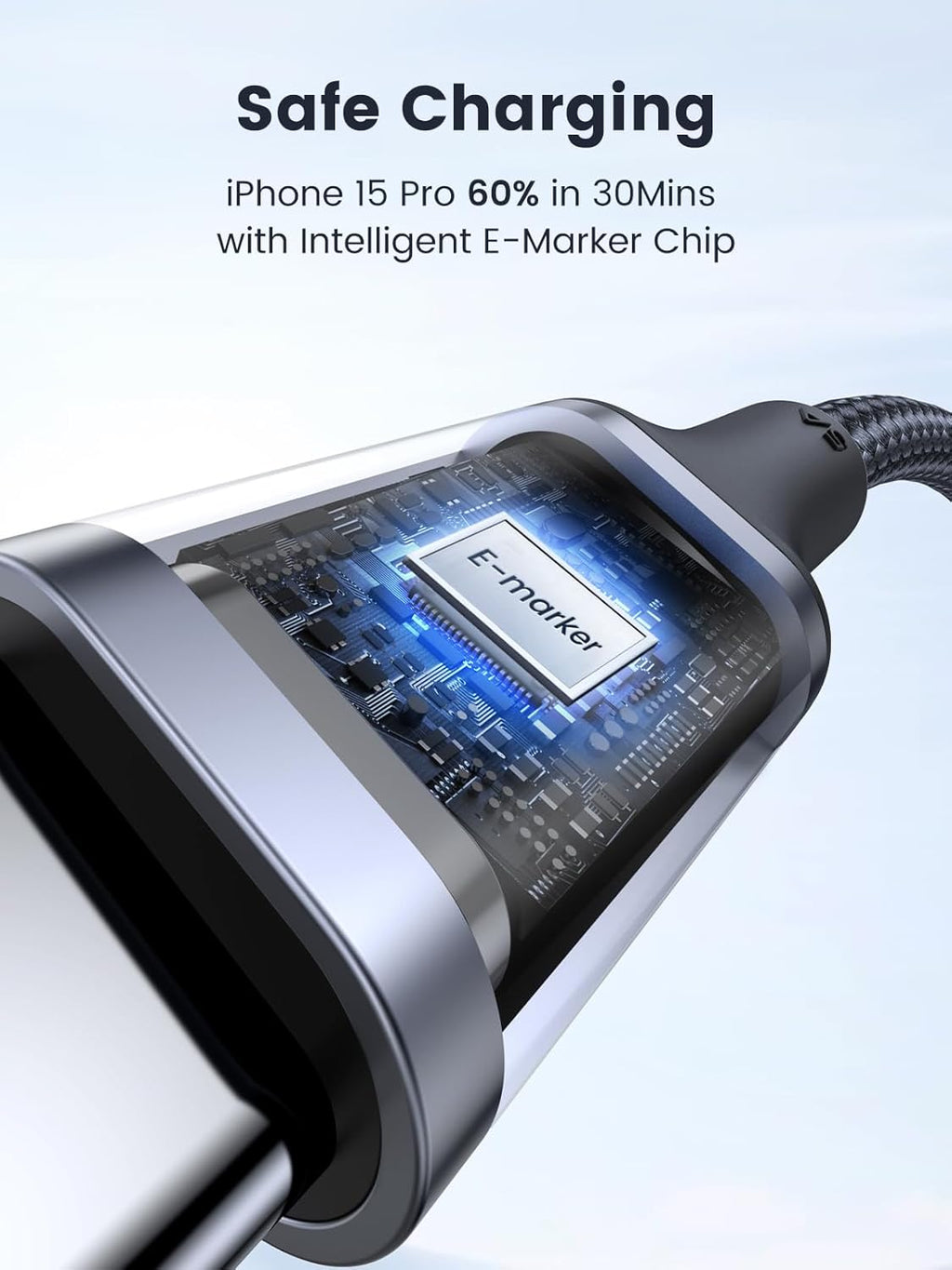 UGREEN Cable de carga USB C de 100 W para iPhone 17\/17 Air\/17 Pro...