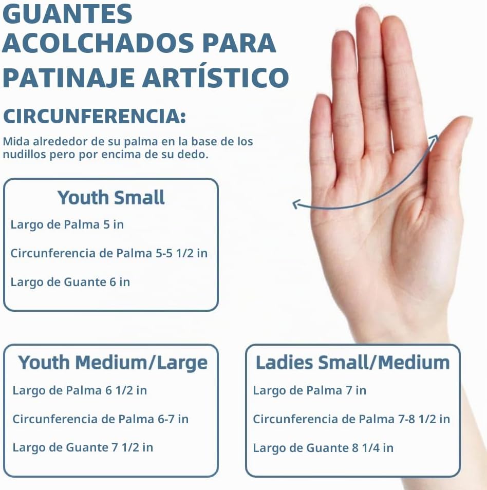 SARIUROS Guantes de patinaje artístico, guantes de patinaje sobre h...