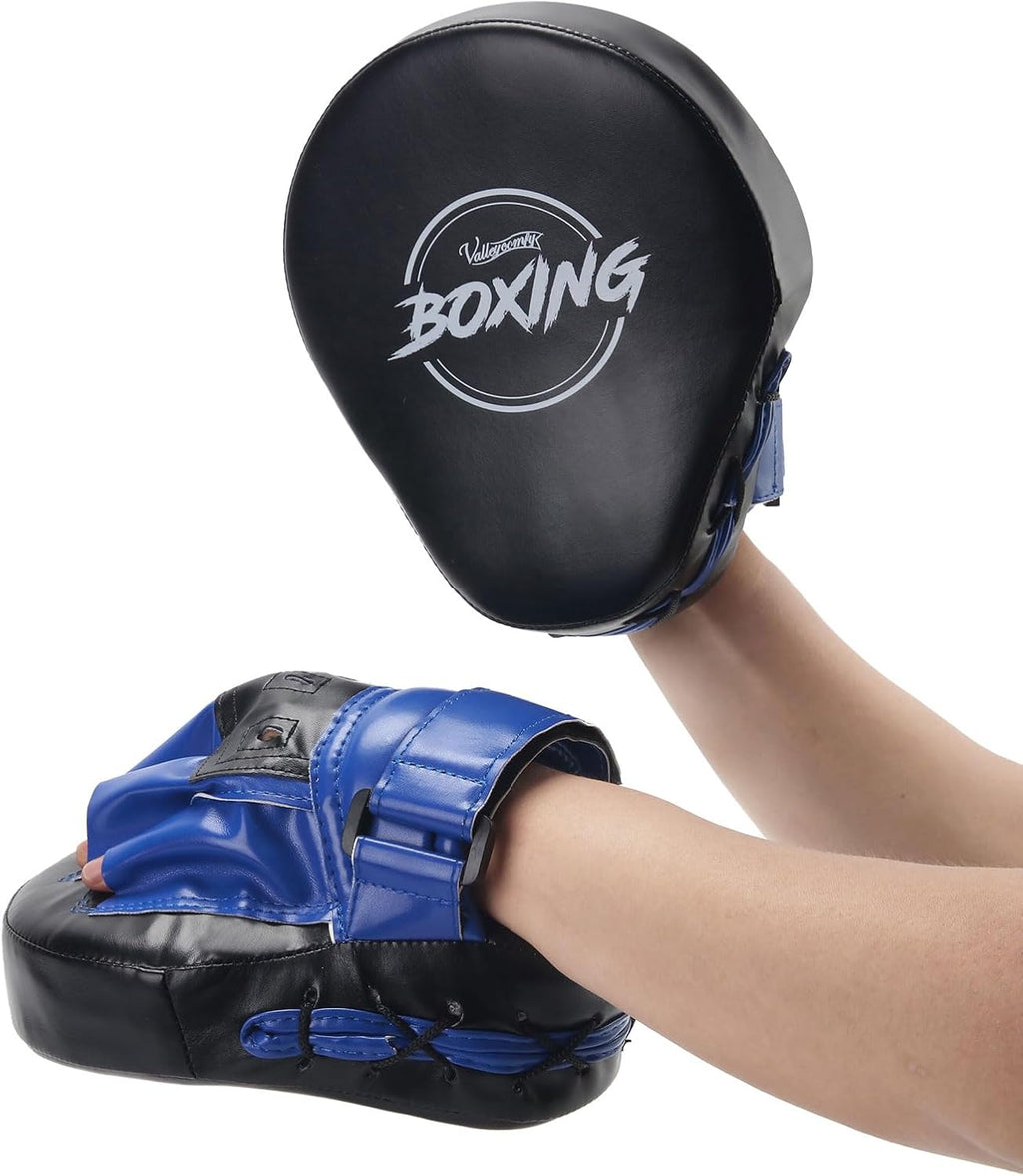 Valleycomfy - Manoplas de boxeo curvadas de piel sintética para ent...