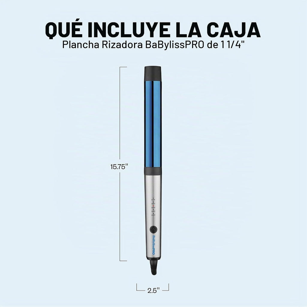Rizador profesional BabylissPRO Nano Titanium para todo tipo de cab...