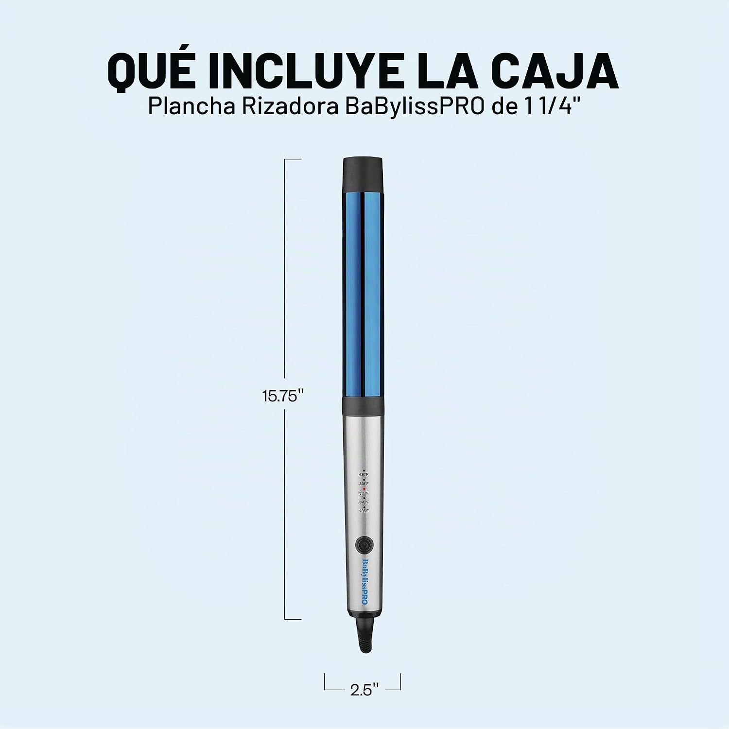 Rizador profesional BabylissPRO Nano Titanium para todo tipo de cab...