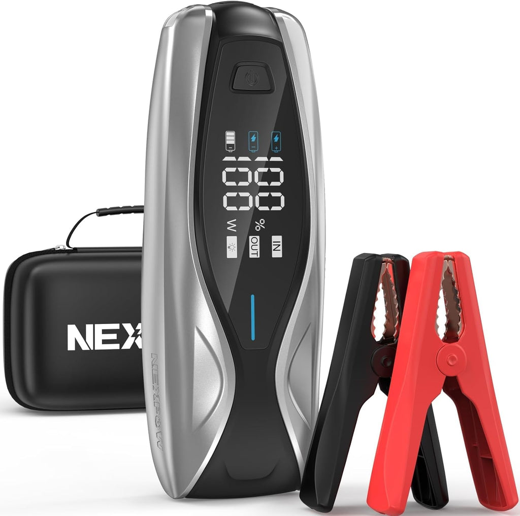NEXPOW Arrancador de coche X7 3000A, batería portátil de 12 V con c...
