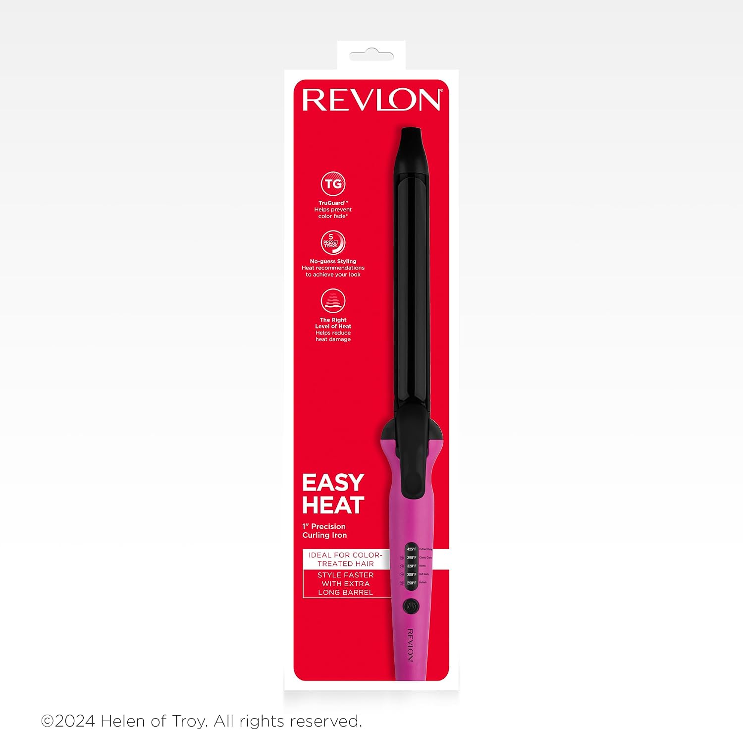 REVLON Easy Heat - Plancha rizadora de precisión de 1 pulgada | Bar...