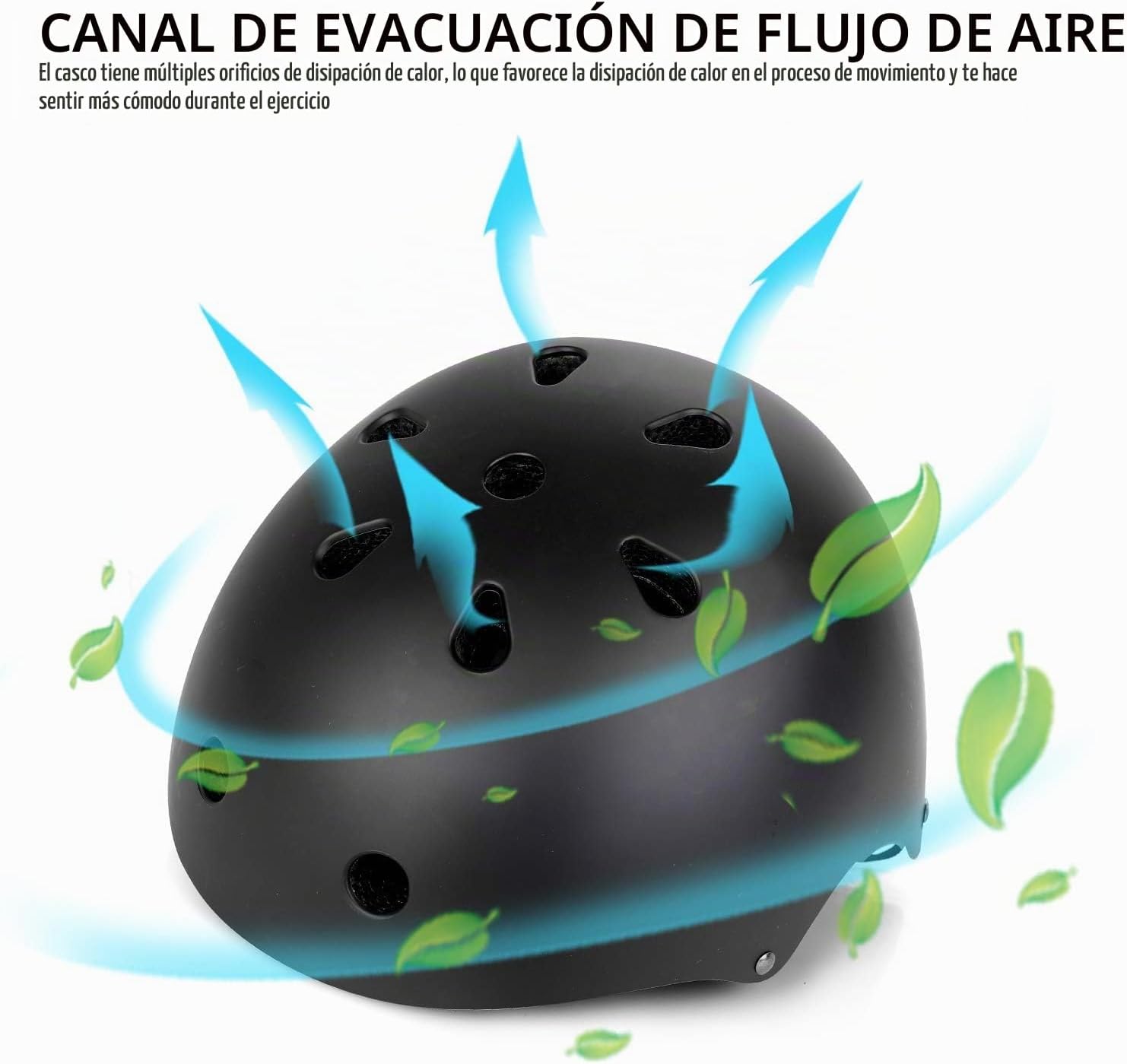 WayEee Juego de casco de bicicleta para niños, rodilleras, equipo d...