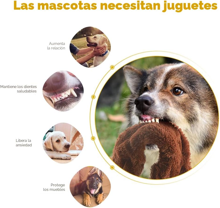 Juguetes chirriantes para perros, sin relleno, paquete de juguetes...