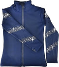 JoyCan Chaqueta de entrenamiento de patinaje artístico de hielo neg...