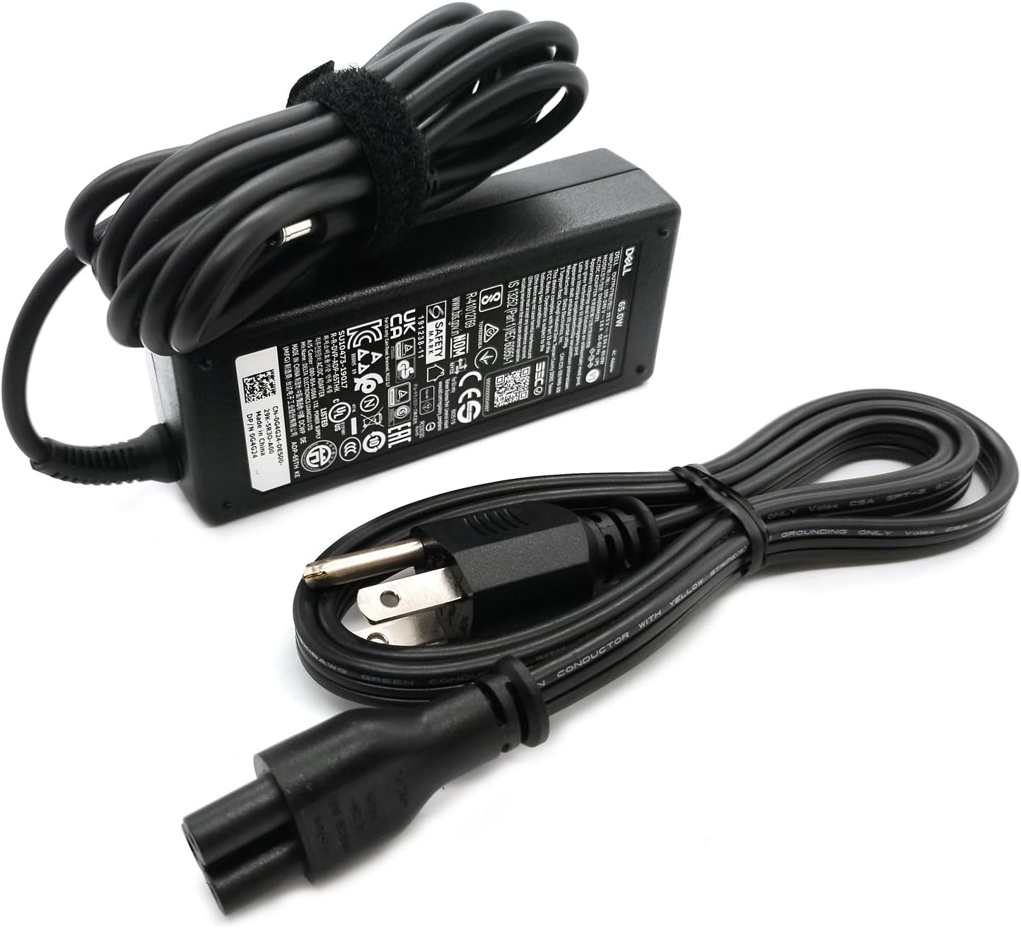 Dell Cargador portátil de 65W con punta de 4.5mm, Adaptador AC para...