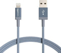 Amazon Basics Pack de 2 Cables de Carga USB-A a Lightning Duraderos...